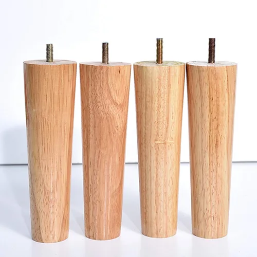Vista 5 de M8 - Patas rectas de madera maciza cónicas para muebles, patas de mesa de café, patas de sofá de madera dura, 2.0-27.6 in, patas de repuesto