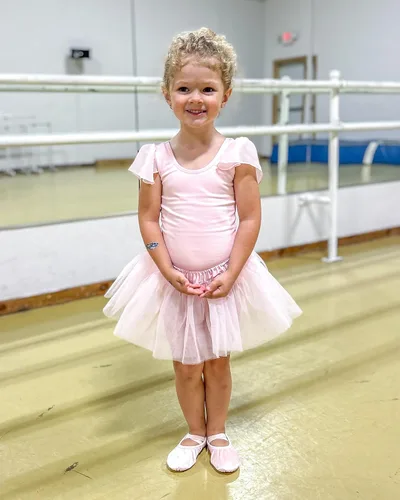 Vista 6 de Stelle Leotardos negros de ballet para niñas, trajes de gimnasia de manga corta con volantes (bebéniña pequeñaniño grande)