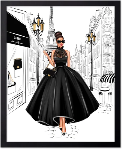 Vista 25 de Monem Art - Póster de moda, estampado de diseñador rosa, arte de zapatos, arte de perfume, arte de lápiz labial, regalo para mujeres y fashionistas