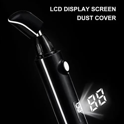 Vista 5 de Recortador de nariz para hombres y mujeres, removedor profesional de cejas y vello facial, IPX7 impermeable, recargable por USB, fácil limpieza