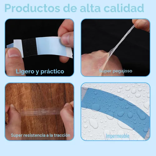 Vista 3 de Kachanaa 48 piezas de pegamento de encaje ultra fuerte impermeable de doble cara para peluca de encaje frontal, cinta adhesiva de encaje de sujeción