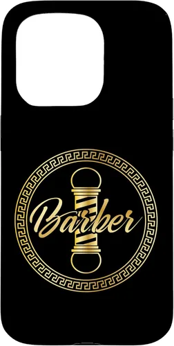 Vista 14 de Funda de regalo de graduación para iPhone 16 con logotipo de barbería barbería