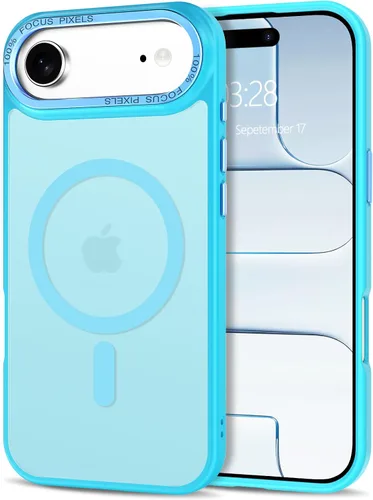 Vista 268 de Anuck - Funda magnética para iPhone 11 compatible con MagSafe, carcasa trasera mate translúcida dura, borde de TPU, delgada, resistente a impactos