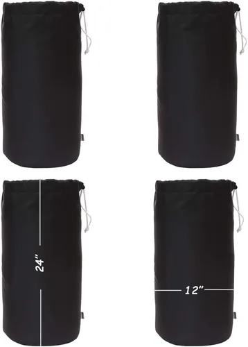 Vista 23 de Bolsa de saco, resistente al agua, con cordón duradero, paquete de 4