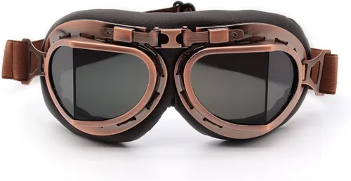 Vista 9 de kucehiup Gafas de aviador vintage para motocicleta