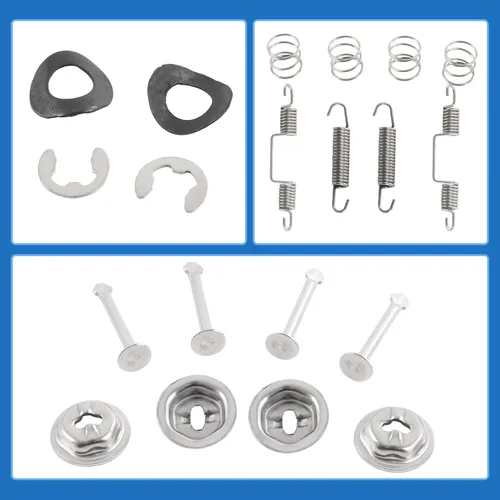 Vista 6 de Kit de hardware de freno de estacionamiento compatible con Chevy Corvette C2 C3 1965-1982 Acero Inoxidable LH & RH