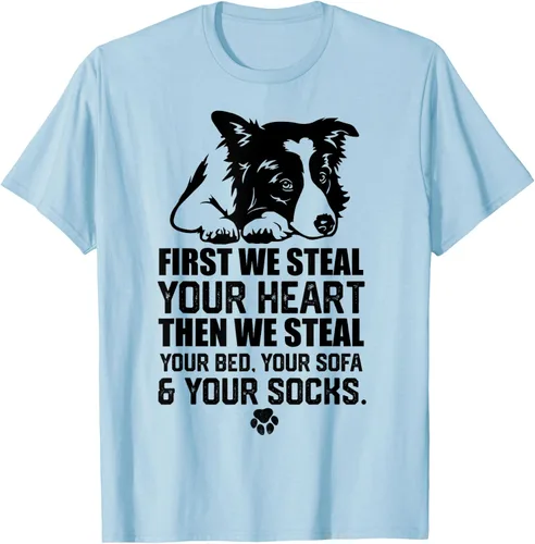 Vista 66 de Border Collie Steal Your Heart Steal Your Bed - Camiseta de sofá, Gris