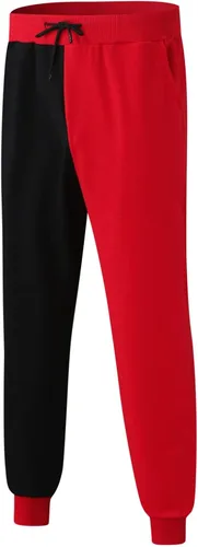 Vista 2 de Breniney Pantalones de mezclilla acampanados para hombre, pantalones de cintura alta para hombre, pantalones deportivos con bolsillos, pantalones