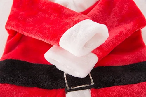 Vista 5 de LMYOVE Disfraz de Navidad para bebé conjunto de cosplay de Papá Noel para niños y niñas