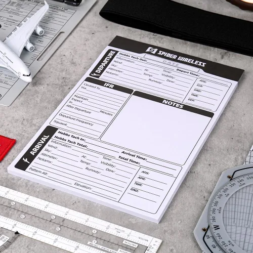 Vista 3 de 3 Pack Pilot Kneeboard Notepad, IFR Flight Notepad for Pilot