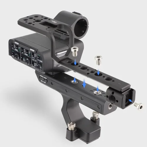 Vista 5 de Leftfoto XLR - Soporte de extensión para Sony FX3/FX30, NATO, Cold Shoe