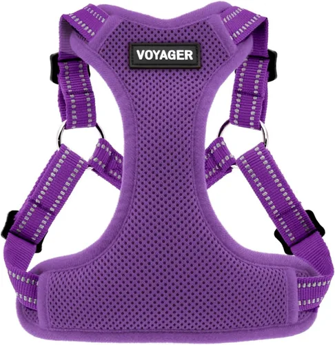 Vista 29 de [Usado] Best Pet Supplies Voyager - Arnés ajustable, transpirable, antitirones, para perros pequeños, medianos y grandes, para caminar, trotar
