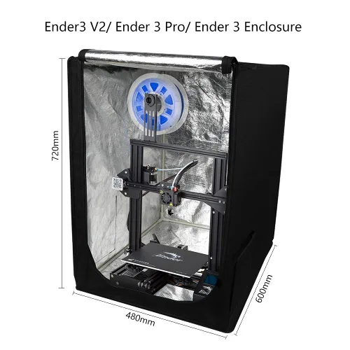 Vista 2 de Creality Ender Enclosure - Carcasa ignífuga y resistente al polvo para Ender 3V2/Ender 3V2 Neo/Ender 3 Pro/Ender 3/Ender 3 Neo para impresora 3D