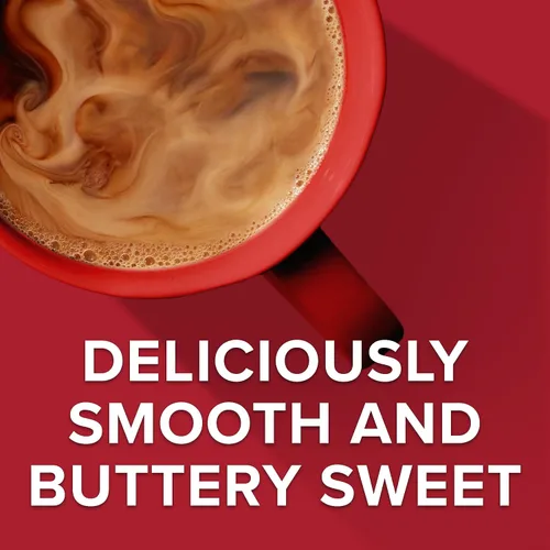 Vista 4 de Folgers Café molido con sabor a caramelo mantequilla, recipiente de 9.6 onzas (paquete de 6)