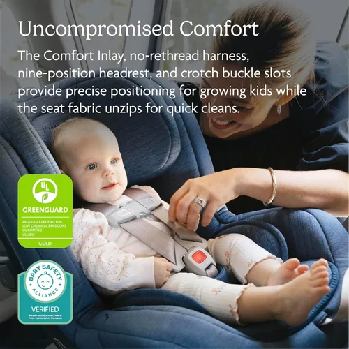 Vista 5 de UPPAbaby Rove - Asiento convertible para automóvil 2 en 1 trasero + orientado hacia adelante, instalación rápida y segura en 3 pasos, tecnología