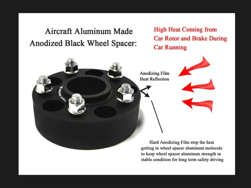 Vista 6 de JTP 4pcs 0.984 in Hub Centric Safe Forged Strong Wheel Spacer 6x114.3 para Nissan Navara NP300, D23, D40, Navara, Frontier, Xterra, Pathfinder