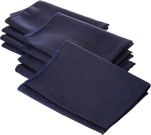 Vista 32 de LA Linen Paquete de 10 servilletas de popelina de poli, servilletas de tela suave, servilletas lavables y reutilizables, servilletas de mesa