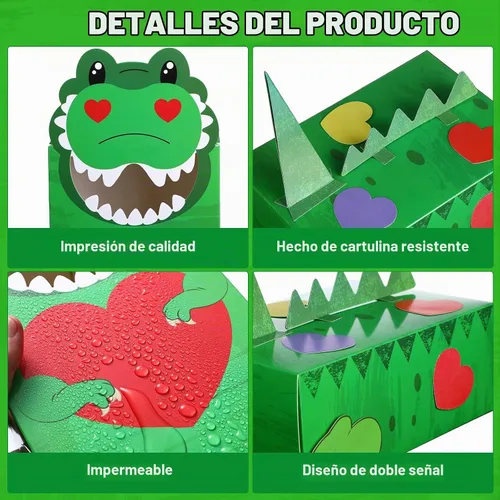 Vista 2 de Maitys Kit de actividades de intercambio de aula para el día de San Valentín, buzón de bricolaje con 36 tarjetas para actividades en el hogar