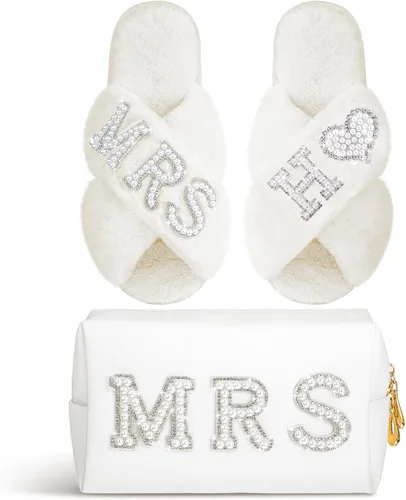 Vista 11 de Xtinmee - Bolsa de maquillaje personalizada para el día de la boda, S
