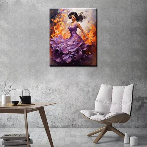 Vista 3 de Kit de pintura por números, lienzo de 16 x 20 pulgadas, pintura al óleo para niños, estudiantes, adultos principiantes con pinceles, pigmento
