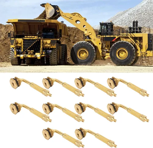 Vista 3 de Earthmover - Vástago de válvula de neumático, escape de vástago de válvula de rueda, rendimiento estable de cobre de 60 a 3.150 in, 10