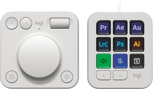 Vista 12 de Logitech MX Creative Console, 9 teclas LCD personalizables, accesorios Stream Deck, dial de control para diseño gráfico, Adobe, Zoom, Spotify