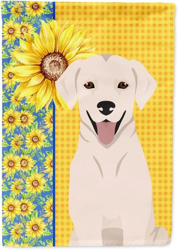 Vista 171 de Caroline's Treasures WDK5313GF Bandera de jardín con diseño de girasoles de verano, color negro y tostado, Airedale Terrier para buzón, bandera