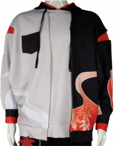 Vista 5 de Anime Genshin Impact Kaedehara Kazuha - Sudadera con capucha en 3D, conjunto completo con capucha de anime, disfraz de cosplay