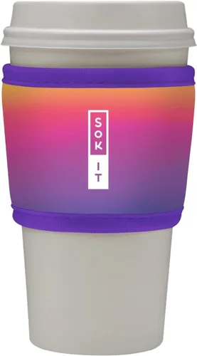 Vista 66 de Sok It HotSok Coffee & Tea - Funda de neopreno con aislamiento reutilizable (floral abstracto)