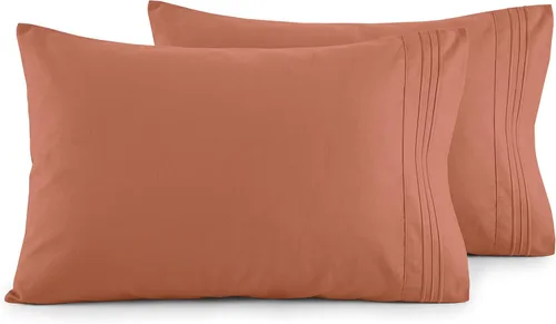 Vista 44 de Elegant Comfort Juego de fundas de almohada ultrasuaves de lujo de 2 piezas - Microfibra premium de calidad hotelera 1500, doble cepillado