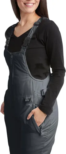 Vista 3 de Overol con peto de nieve para mujer, con aislamiento, impermeable, para esquí, snowboard (S-2XL)