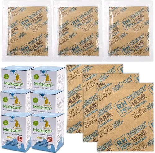 Vista 25 de Wisesorb Paquetes de control de humedad bidireccionales 49% para guitarras e instrumentos de madera - Absorbentes de humedad de 70g