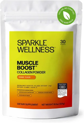 Vista 11 de Sparkle Wellness BODYBALANCE Péptidos de colágeno bioactivos Suplemento de colágeno en polvo con péptidos de colágeno hidrolizados y vitamina C