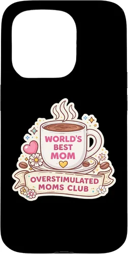 Vista 14 de Overstimulated Moms Club Funny Mother's Day Mama Mum Momma Case for iPhone 17
