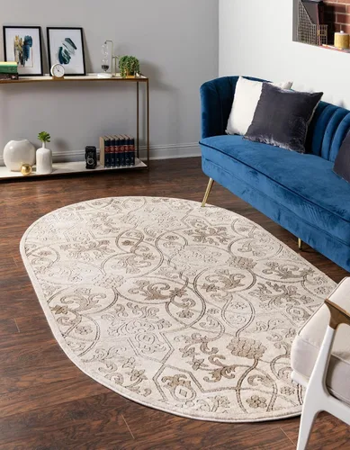 Vista 18 de Unique Loom Rushmore Collection - Alfombra de área Washington (2 pies x 5 pies 1 pulgada, beige oscuro/beige)