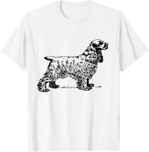 Vista 25 de Cocker Spaniel - Camiseta para perro Cocker Spaniel, gris, S Asfalto