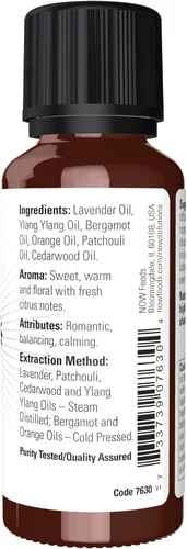 Vista 2 de NOW - Aceites esenciales, mezcla de aceite de ramo embotellado, aroma floral de aromaterapia, mezcla de aceites esenciales puros, vegano, tapa