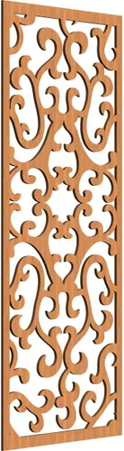 Vista 70 de 9 3/8 pulgadas de ancho x 24 3/8 pulgadas de alto x 1/4 de alto Smithfield paneles de pared de madera con calado, abedul