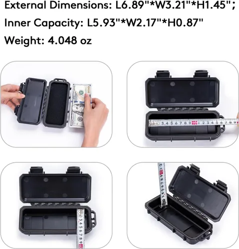 Vista 3 de RovyVon RX10 EDC Caja Organizadora de Herramientas, Organizador Pequeño de Almacenamiento para Proteger Equipos y Dispositivos, 1 Pieza, 6.89" x