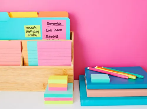 Vista 5 de Post-it Notas, 3 x 3 pulgadas, 6 blocs de notas adhesivas favoritas de Estados Unidos, colección Poptimist, colores brillantes