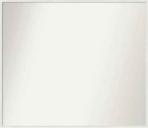 Vista 222 de Amanti Art Espejo de baño blanco para sobre el fregadero, 22 x 45 pulgadas, espejo de tocador rectangular blanco Lucie, marco de madera moderno