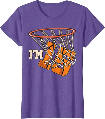 Vista 25 de Camiseta número 15 con temática de baloncesto para fiesta de cumpleaños, Negro, S