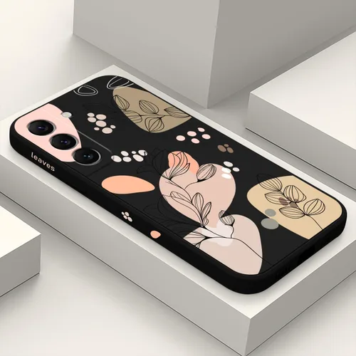Vista 21 de LEECG Funda para Samsung Galaxy S22, Diseños de Flores Elegantes de Silicona Suave con Protección contra Caídas y Resistente a Huellas Dactilares