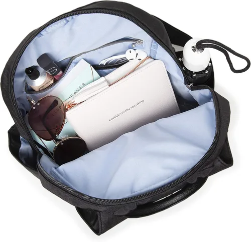 Vista 9 de Baggallini Mochila todo el día para mujer con pulsera de teléfono RFID, Negro, talla única
