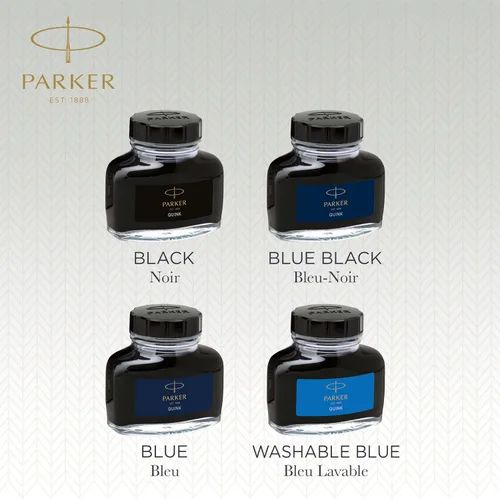 Vista 5 de Botella de tinta permanente Parker Quink de 2 fl oz, Azul azul