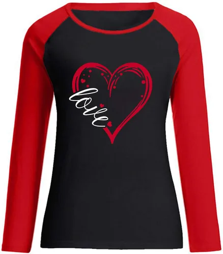 Vista 66 de Sudadera de manga larga con estampado de leopardo y corazón para mujer, para el día de San Valentín, sin botones, para niñas, regalos