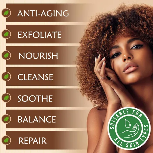 Vista 5 de Pasta de jabón negro africano de 8 onzas. 100% crudo, puro y natural de Ghana. Tratamiento para el acné, ayuda contra el eccema y la psoriasis, piel