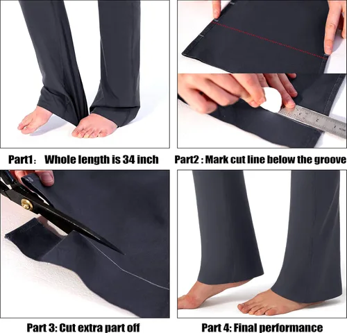Vista 2 de G Gradual Pantalones de mujer con 4 bolsillos, pantalones de trabajo de cintura alta, pantalones de yoga con corte de bota para mujer