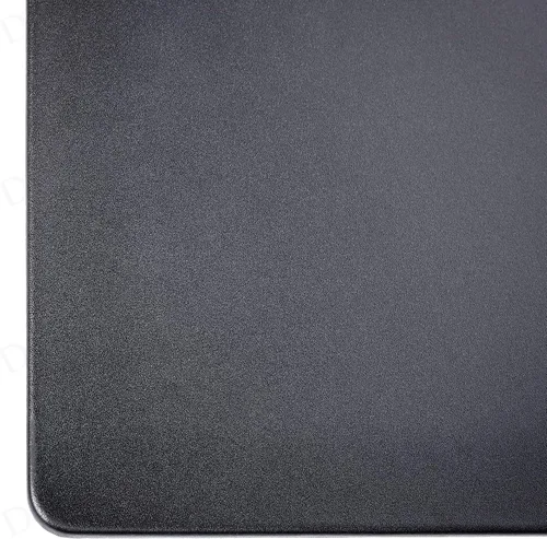 Vista 8 de Dacasso Protector de escritorio de cuero sintético negro de 30 x 19 pulgadas con rieles laterales exteriores para escribir, protector de superficie
