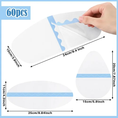 Vista 2 de Chicingyou 60 unidades de cinta corporal para mujer, cinta de levantamiento de muslos a granel, elevadores de abdomen, impermeable, transparente